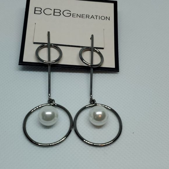 BCBGeneration Hoop Drop Earrings - Picture 1 of 3